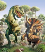 Tyrannosaur and Triceratops