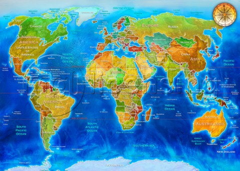 World Geopolitical map