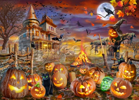 Halloween Spooky Pumpkins