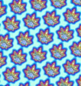 Cannabis Leaf Planets Pattern (variant 2)
