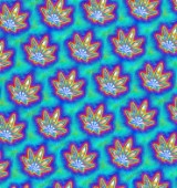 Cannabis Leaf Planets Pattern