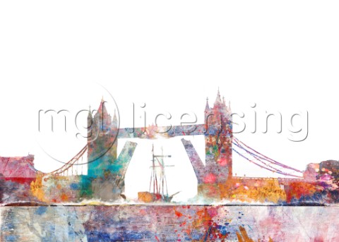 Tower Bridge Color Splash Variant 2