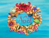 Coral Wreath Noel
