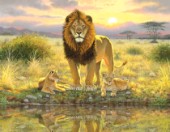 Lion and twins landscape