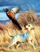 Dog and pheasant (NPI 0027)