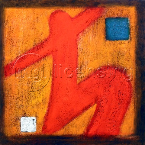 Abstract red figure NPI 2145
