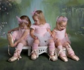 Three Ballerina Girls