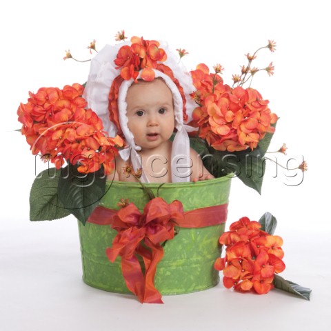 Baby Decortaed With Flowers MF 5600