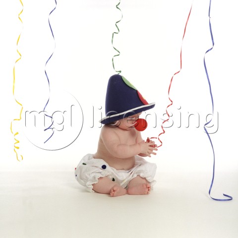 Baby Clown with Red Nosejpg