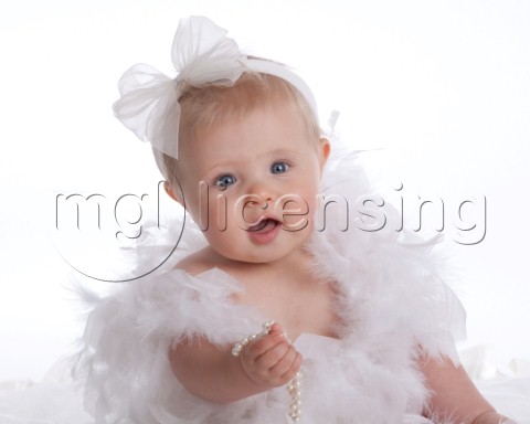 Baby In Feather Costumejpg