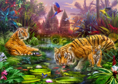 Tigers at the Ancient Stream
