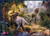 Allosaurus and Triceratops