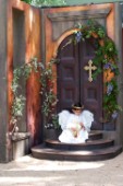 Church door angel