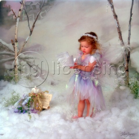 Snow fairy with dove