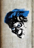 Stinger spray-paint zombie head