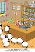 Sheep in bar