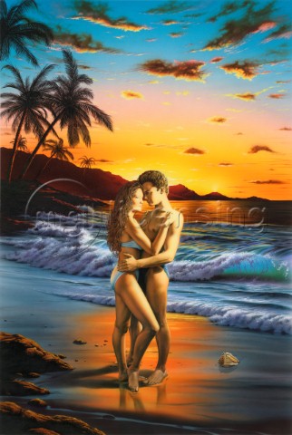 Lovers on the beach