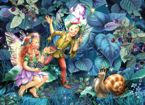 Fairy elf and snail
