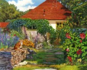 The Garden Cottage with Cat