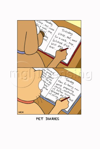 Cat and Dog  Pet Diary