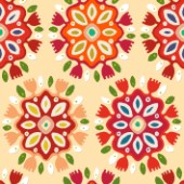 repeating pattern ~ Southwestern inspired floral (ABRAZO)