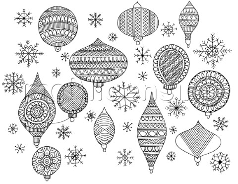 NeetiPatternChristmas Ornaments
