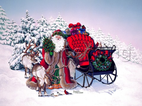 santas jolly sleigh
