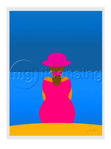 Beachy pop  Lady in pink