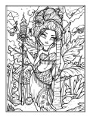 Jungle Queen Coloring Page