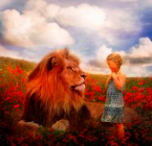 Lion And Little Girl