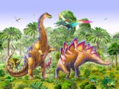 Brachiosaur and Stegosaurs