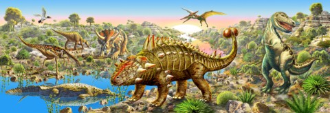 Dinosaur panorama