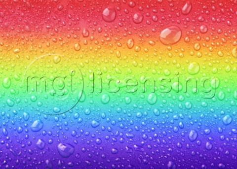 Gradient Rainbow Droplet
