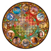 Zodiac Circular Mandala