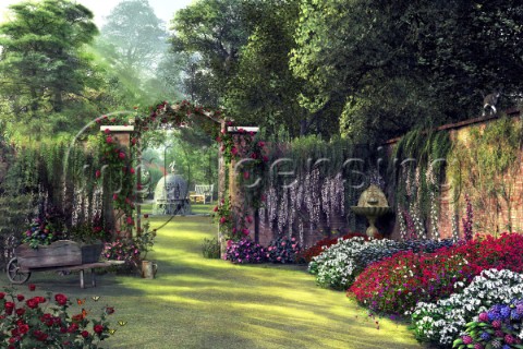Floral garden