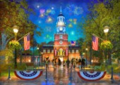 Independence Hall At Night 50x70 (Variant 1)