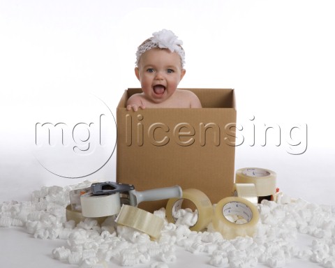 Baby in Cardboard Boxjpg