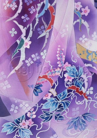 Skiyu purple robe