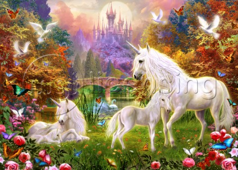 The castle unicorns