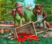 Spilt tomatoes - The cedar brook bears
