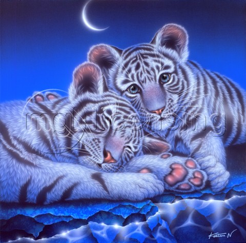 Two Babies  tiger