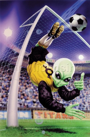 Alien goalkeeper