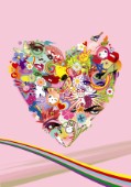 Rainbow heart