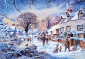 A village in winter