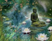 Floating Lotus Buddha