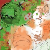 Painted cat - Orange