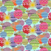 repeating pattern ~ happy hot air balloons and sun