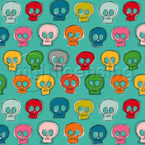 sew skully turquoise variant 1