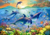 Under the Sea Dolphin Family