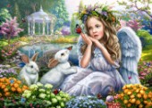 Angel with Bunnies